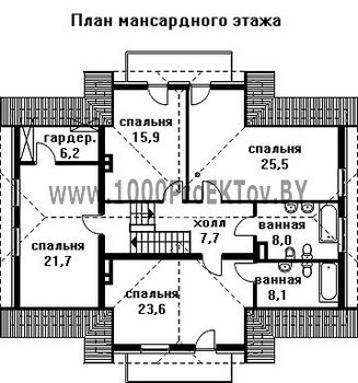 Проект дома из блоков 1335