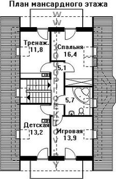 Проект дома из блоков 1269