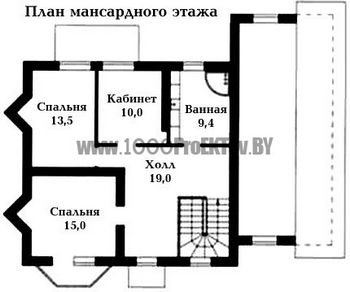 Проект дома из блоков 1502
