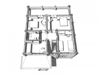 Проект деревянного дома 3-9