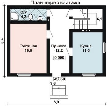 Проект деревянного дома 10-2095