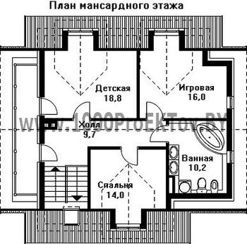 Проект дома из блоков 1172