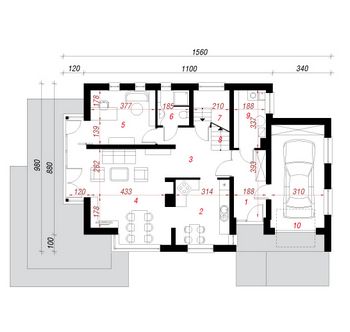 Проект каменного дома 1594