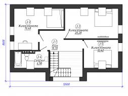 Проект дома из блоков м12