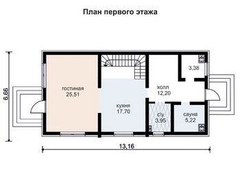 Проект дома из блоков 10-2006