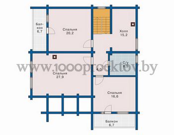 Проект деревянного дома 1071