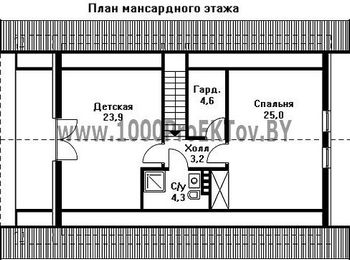 Проект дома из блоков 1160