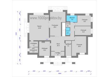 Проект дома из блоков 1628