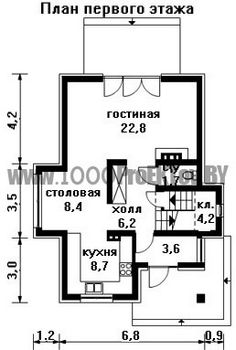 Проект дома из блоков 1533