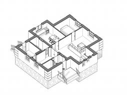 Проект дома из блоков 1-49