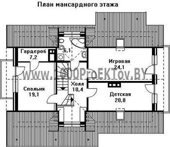 Проект дома из блоков 1381