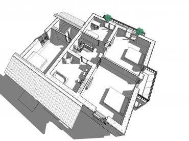 Проект дома из блоков 1-10