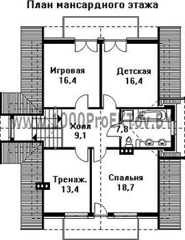 Проект дома из блоков 1374