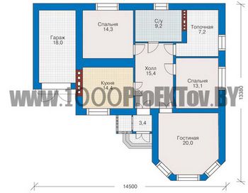 Проект дома из блоков 1094