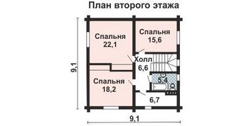 Проект деревянного дома 10-2073-2