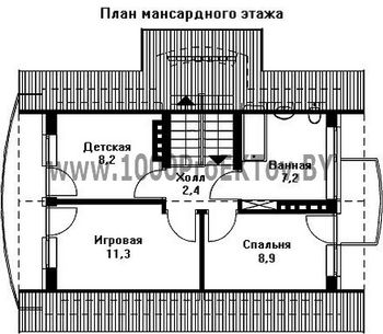 Проект дома из блоков 1199