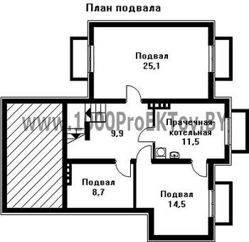 Проект дома из блоков 1413