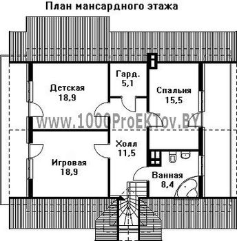 Проект дома из блоков 1306