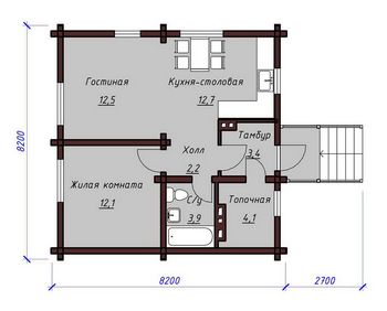 Проект деревянного дома 1573