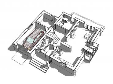 Проект дома из блоков 1-10