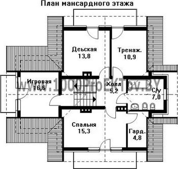 Проект дома из блоков 1298