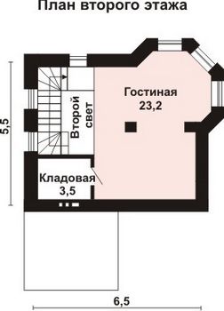 Проект дома из блоков 10-2226