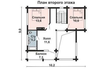 Проект деревянного дома 10-2193