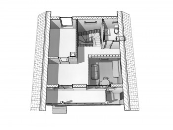 Проект каркасного дома 2-14