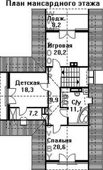 Проект дома из блоков 1216