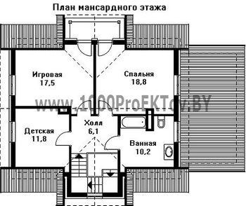 Проект дома из блоков 1201