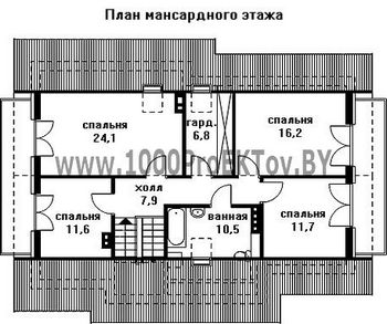 Проект дома из блоков 1166