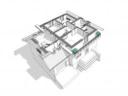 Проект дома из блоков 1-13