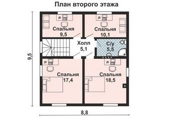Проект деревянного дома 10-2039-2
