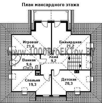 Проект дома из блоков 1486