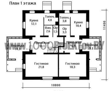 Проект каменного дома 1498