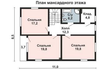 Проект деревянного дома 10-1601