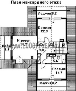 Проект дома из блоков 1146