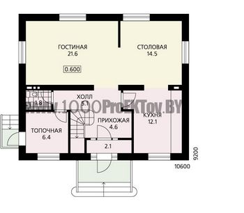 Проект дома из блоков 1130