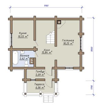 Проект деревянного дома 3-31