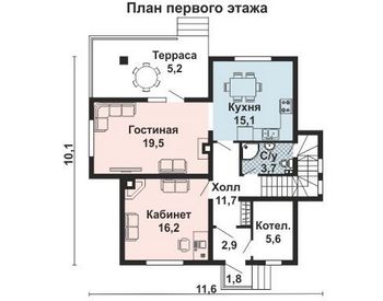 Проект деревянного дома 10-2233