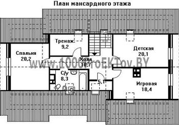 Проект дома из блоков 1211