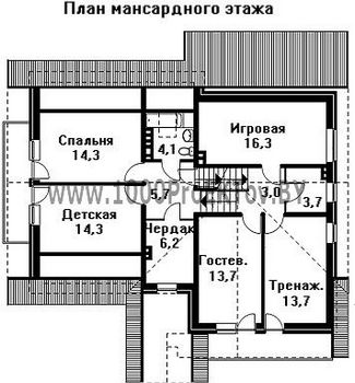 Проект дома из блоков 1418