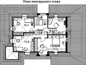 Проект дома из блоков 1177
