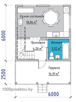 Проект деревянного дома 3-21