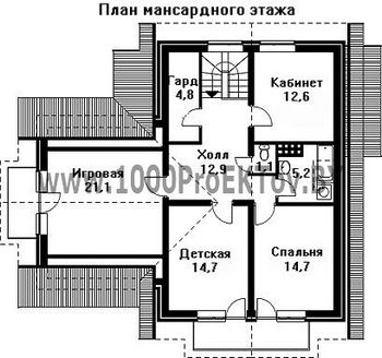Проект дома из блоков 1297
