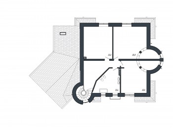 Проект дома из блоков 1-25