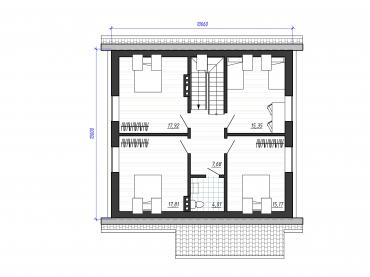 Проект дома из блоков 1-15