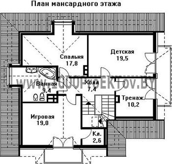 Проект дома из блоков 1403