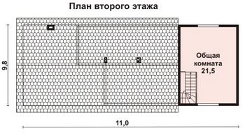 Проект деревянного дома 10-2121