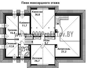 Проект дома из блоков 1379